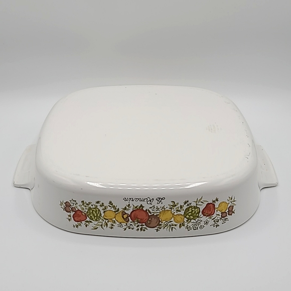 CLEARANCE Big Square Corningware Le Romarin Casserole Dish A-10 - Picture 6 of 10
